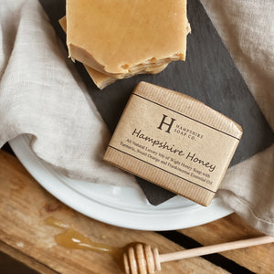 Hampshire Honey Soap - Isle of Wight Honey with a warm citrus blend of Essential Oils