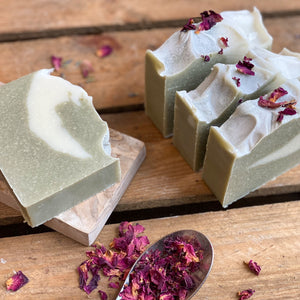 Hampshire Indulgence Soap - French Green Clay Cleansing Soap with a Luxurious Blend of Lemongrass, Lavender & Rosemary Essential Oils