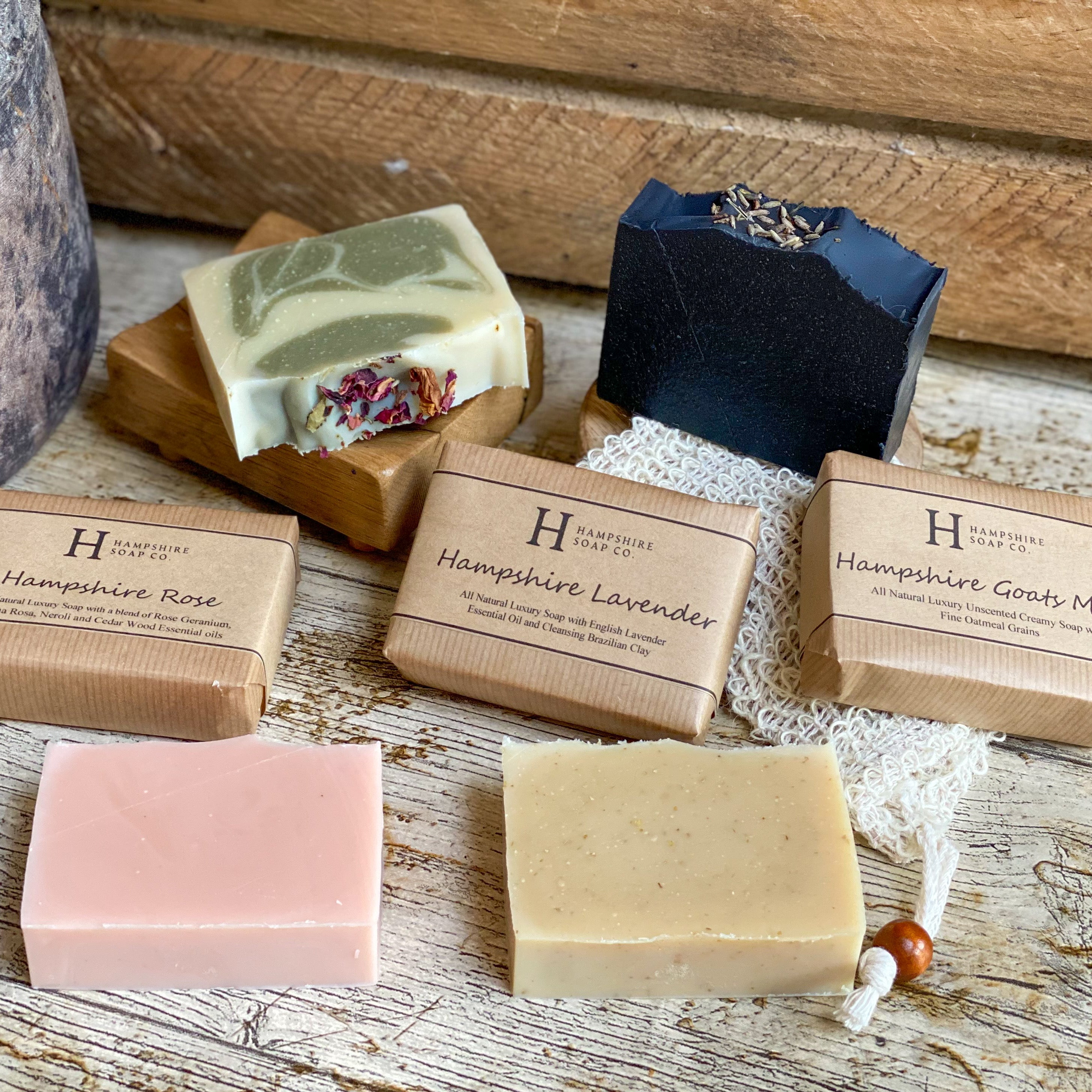 Hampshire Goat's Milk Soap - Unscented, Creamy Soap with Soothing Oatmeal